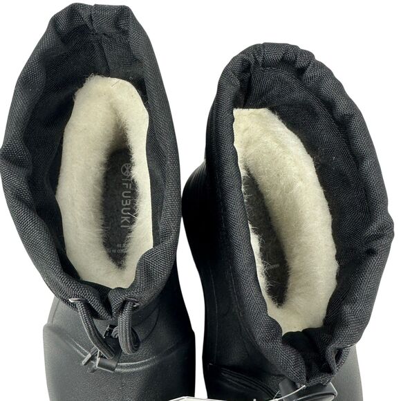 Fubuki Black Niseko 3.0 Low Waterproof Wool Lined Winter Boots Drawstring 39 NWT - Picture 6 of 6